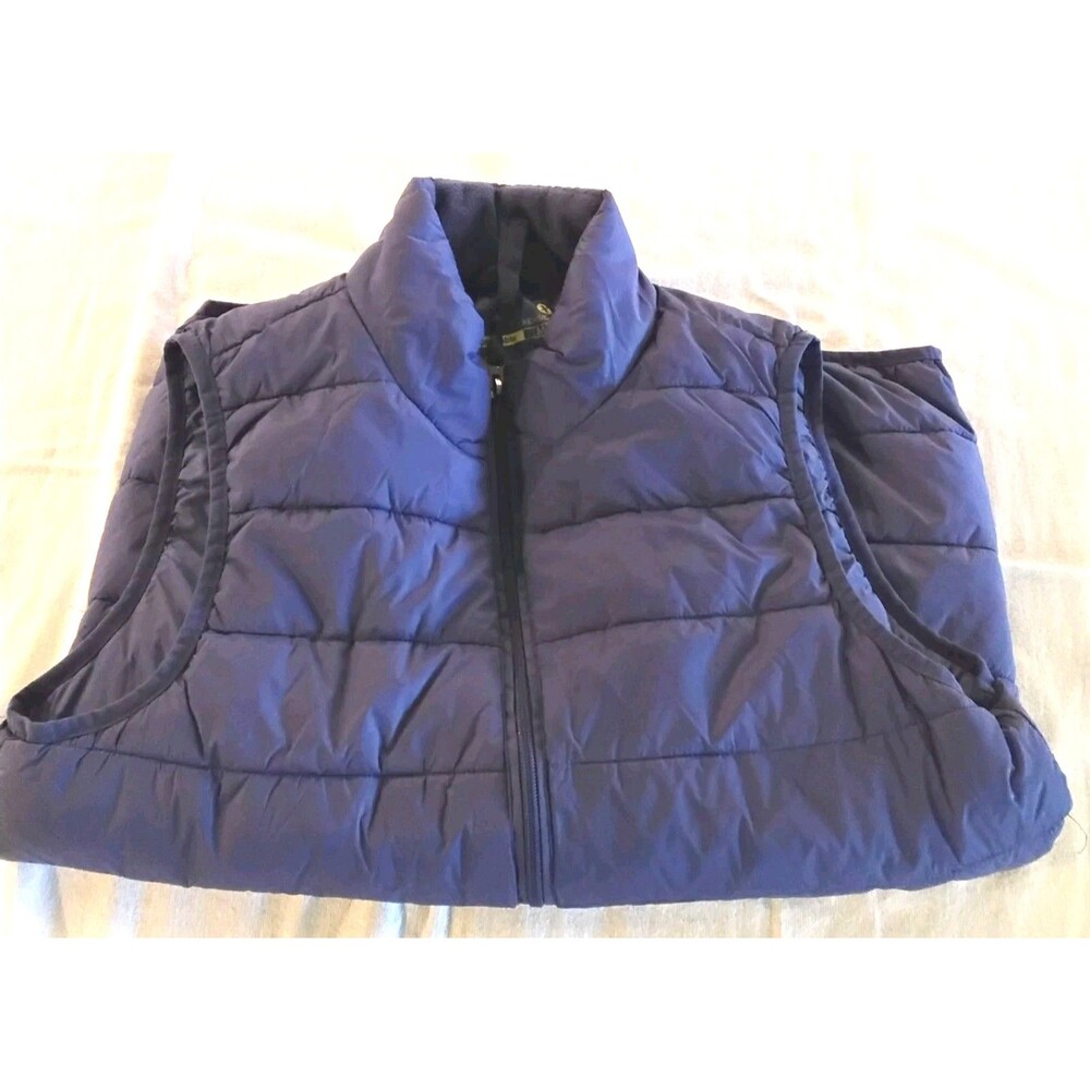 Xersion Purple full zip puffer vest.  Ladies L